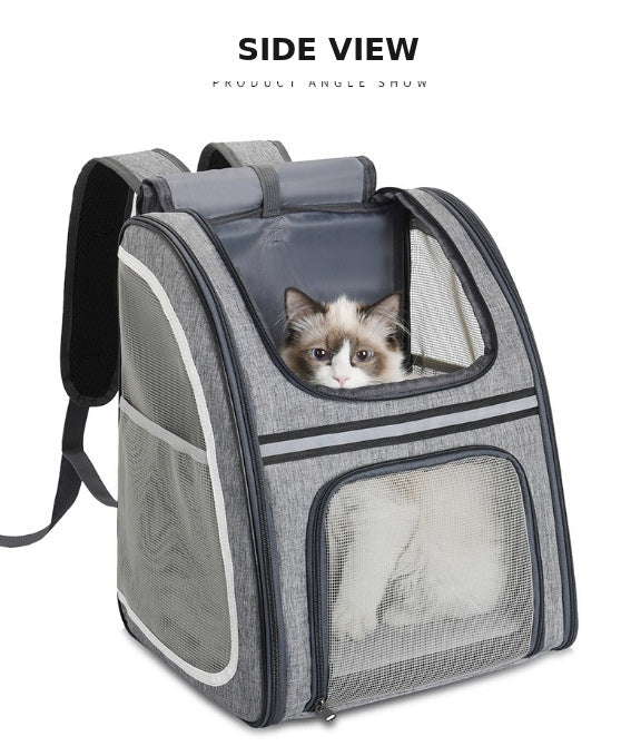 Large Ventilated Pet Backpack Carrier For Small Animals
