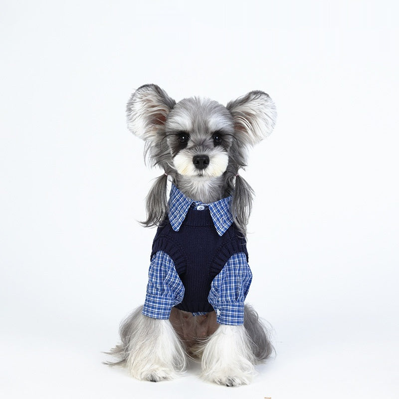 Autumn Winter Socialite Style Dog Clothes For Pets