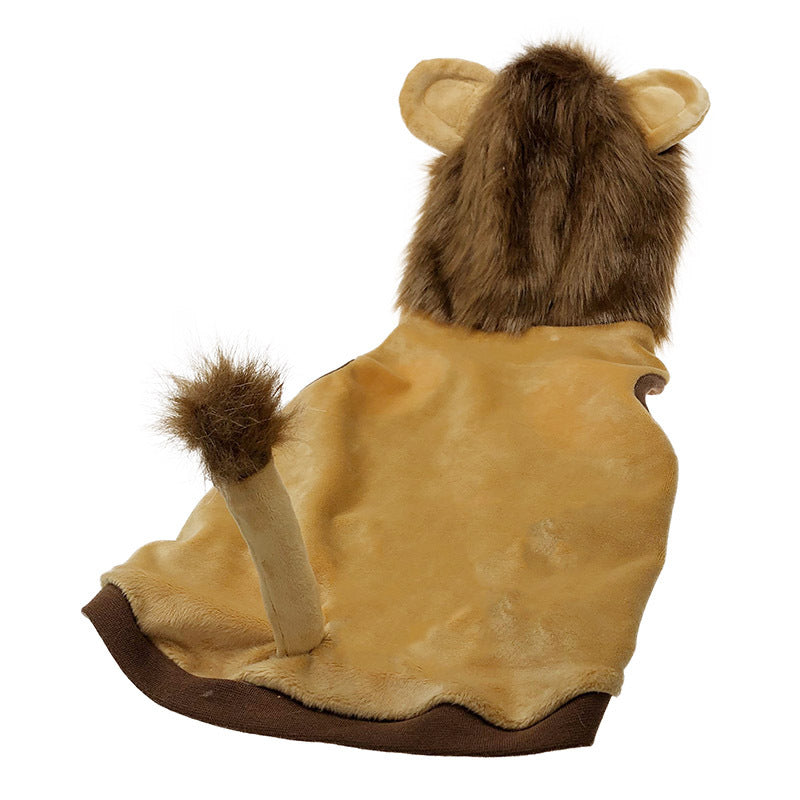 Lion Costume Clothes For Dogs Cats Halloween Pets