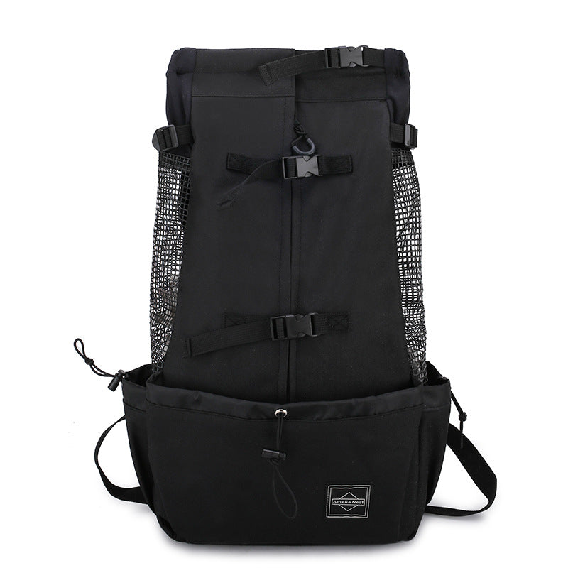 Portable Double-Shoulder Dog Carrier Backpack For Outdoor Travel