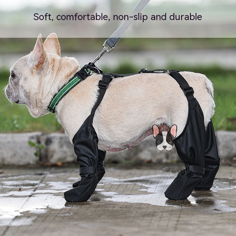 Waterproof Adjustable Dog Boots Soft Breathable Outdoor Shoes