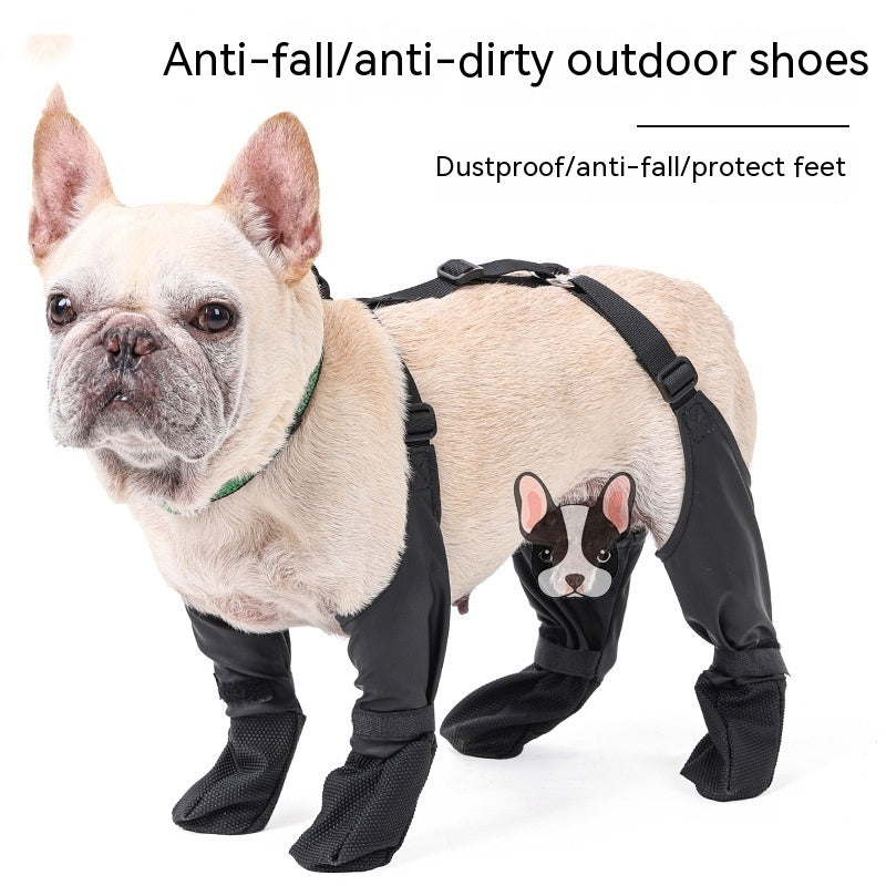 Waterproof Adjustable Dog Boots Soft Breathable Outdoor Shoes
