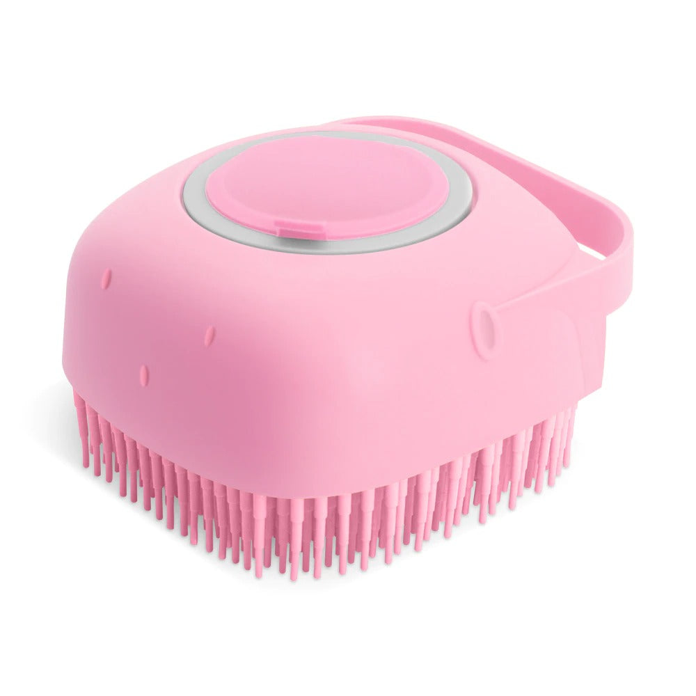 Soft Silicone Pet Shampoo Massager Brush Grooming Scrubber