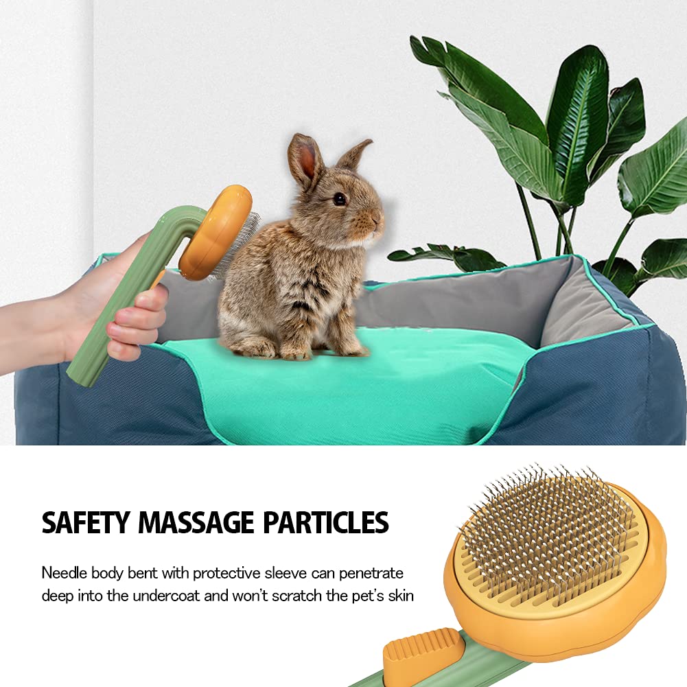 Pumpkin Self-Cleaning Slicker Brush For Dogs Cats