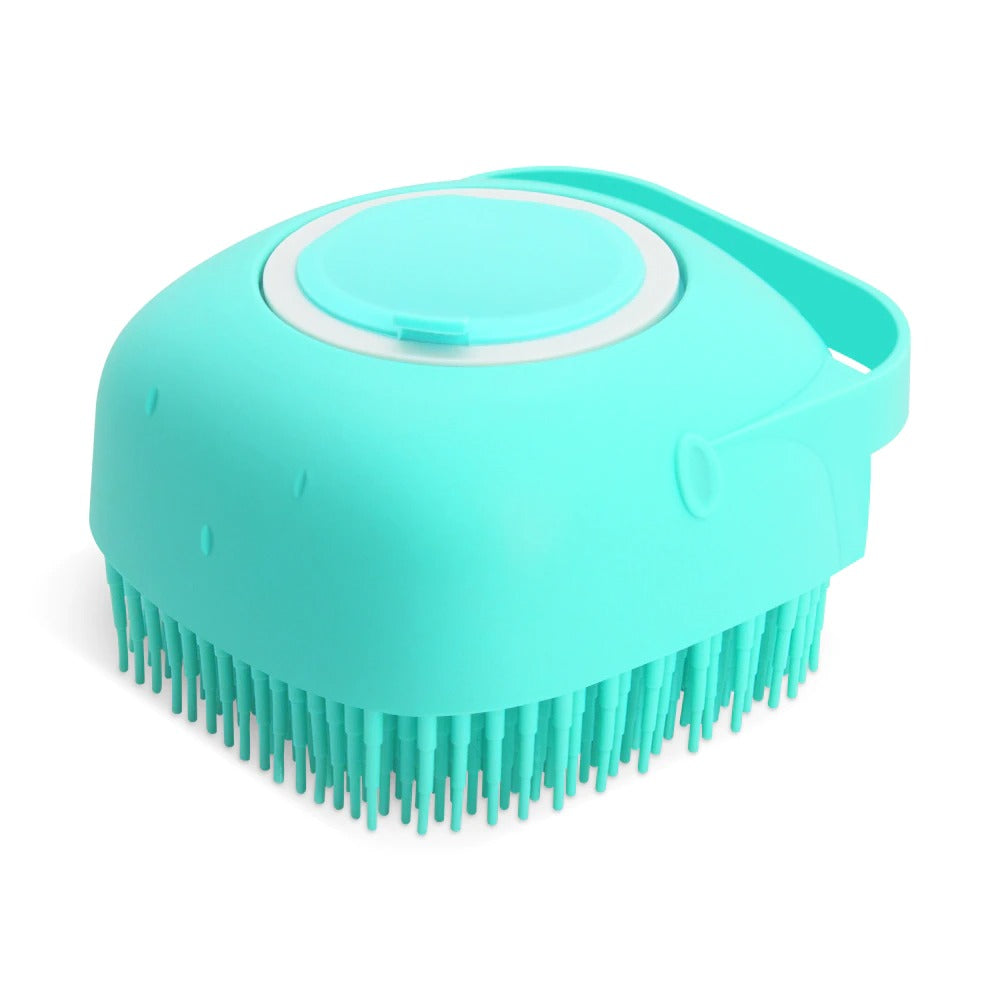 Soft Silicone Pet Shampoo Massager Brush Grooming Scrubber
