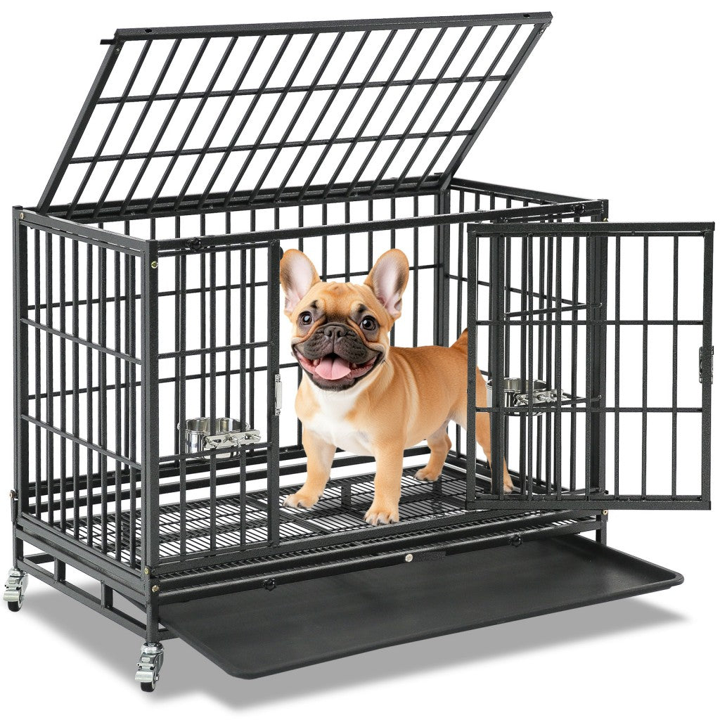37-Inch Stackable Heavy Duty Dog Crate 371D07