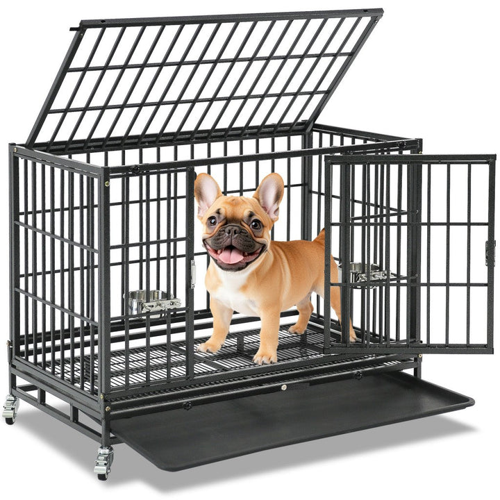 37-Inch Stackable Heavy Duty Dog Crate 371D07