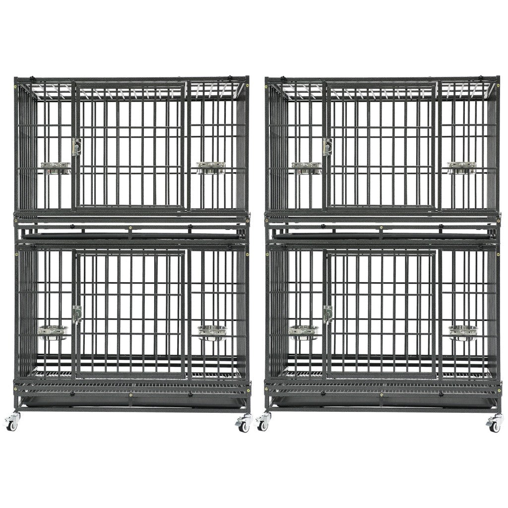37-Inch Stackable Heavy Duty Dog Crate 371D07