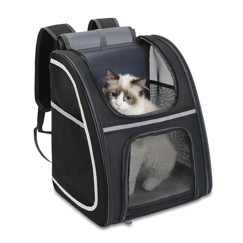Large Ventilated Pet Backpack Carrier For Small Animals