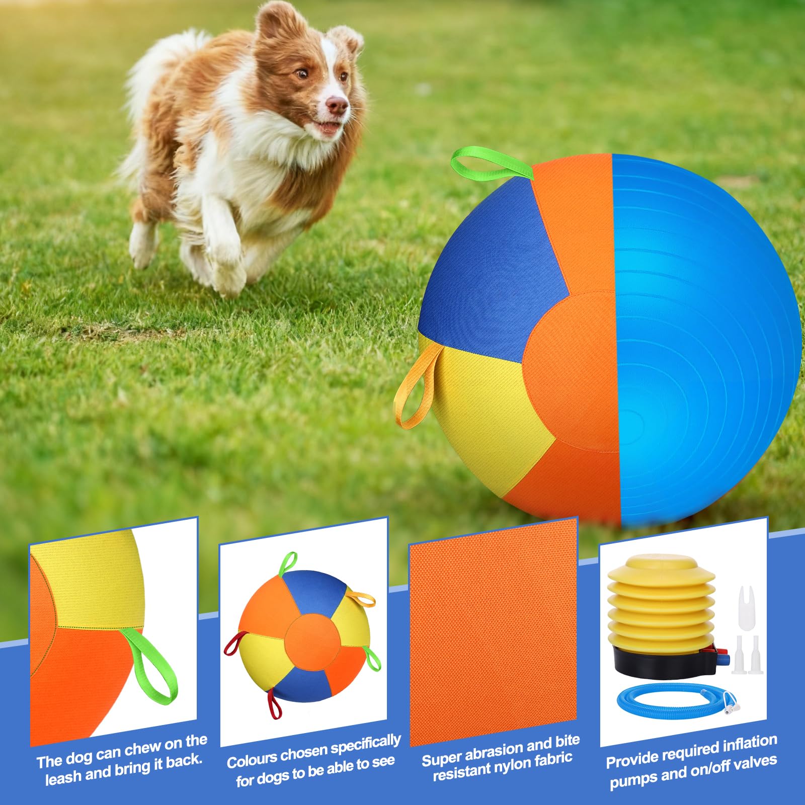 Herding Ball For Dogs With Handles Outdoor Training