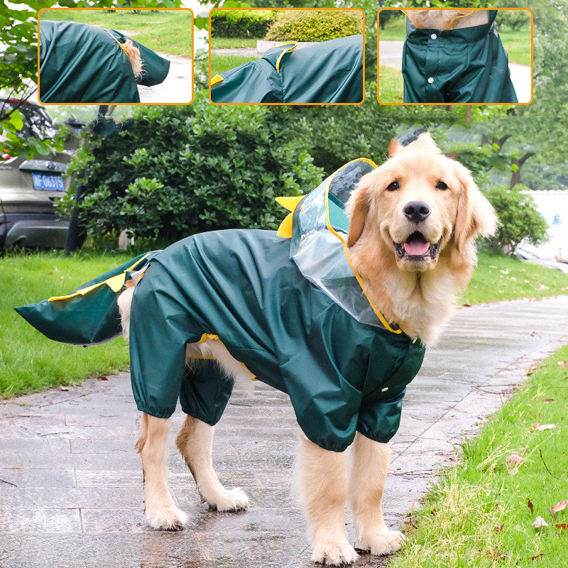 All-Inclusive Four-Legged Pet Raincoat Transformation Suit