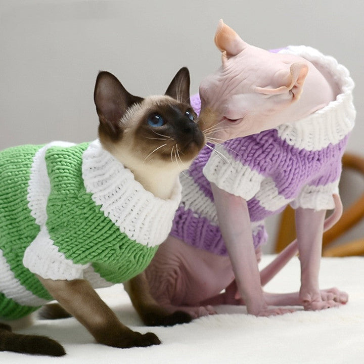 Warm Sweater Clothing For Hairless Cats Pet Wear
