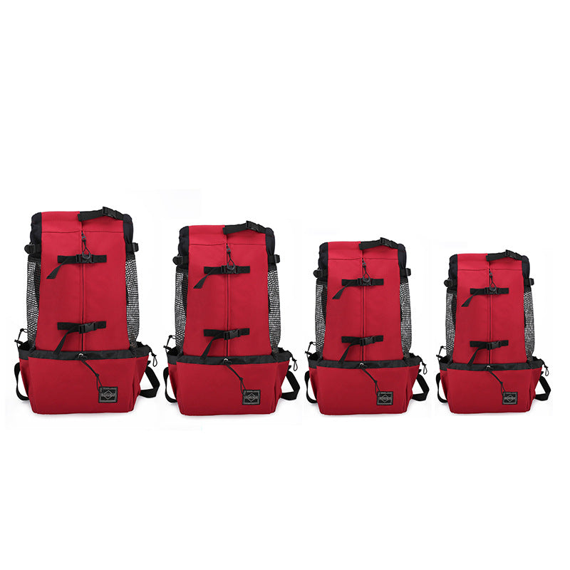 Portable Double-Shoulder Dog Carrier Backpack For Outdoor Travel