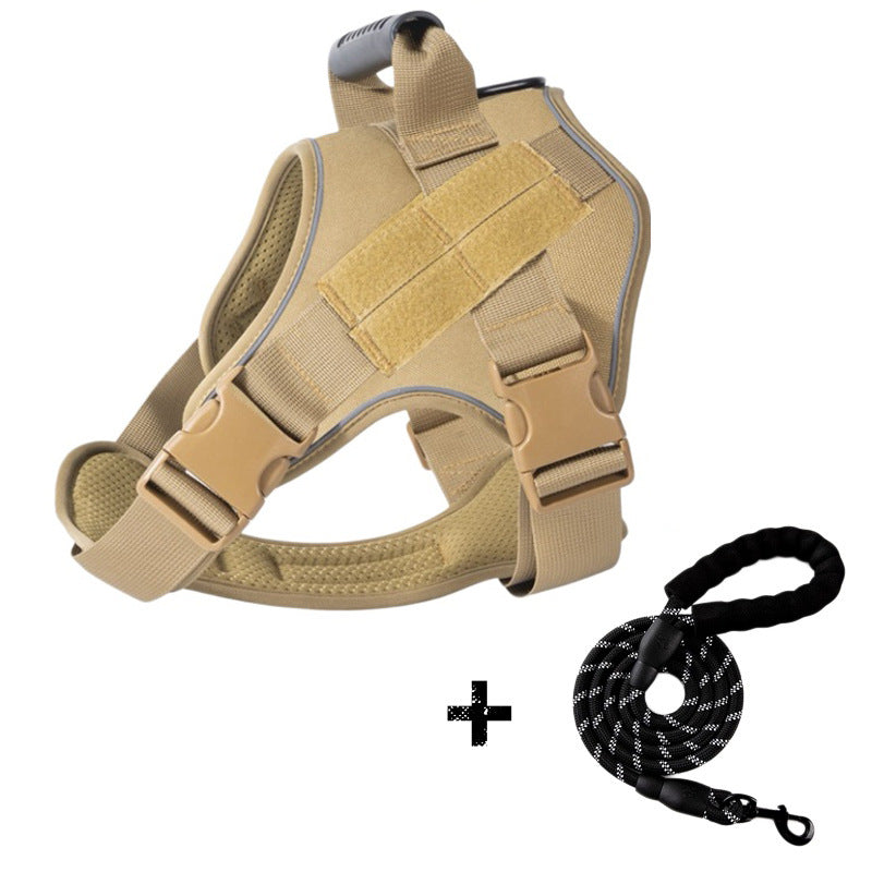 Tactical Dog Harness With Breathable Traction Rope