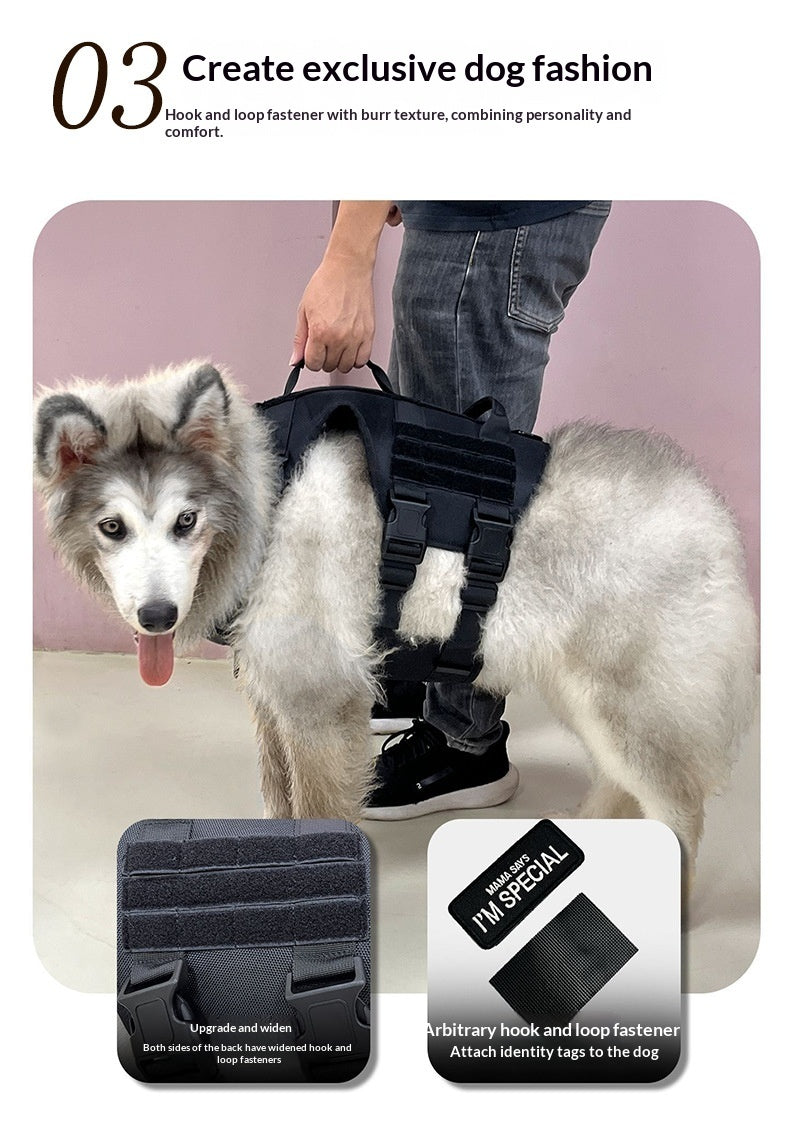 Tactical Dog Chest Harness With Multifunction Leash