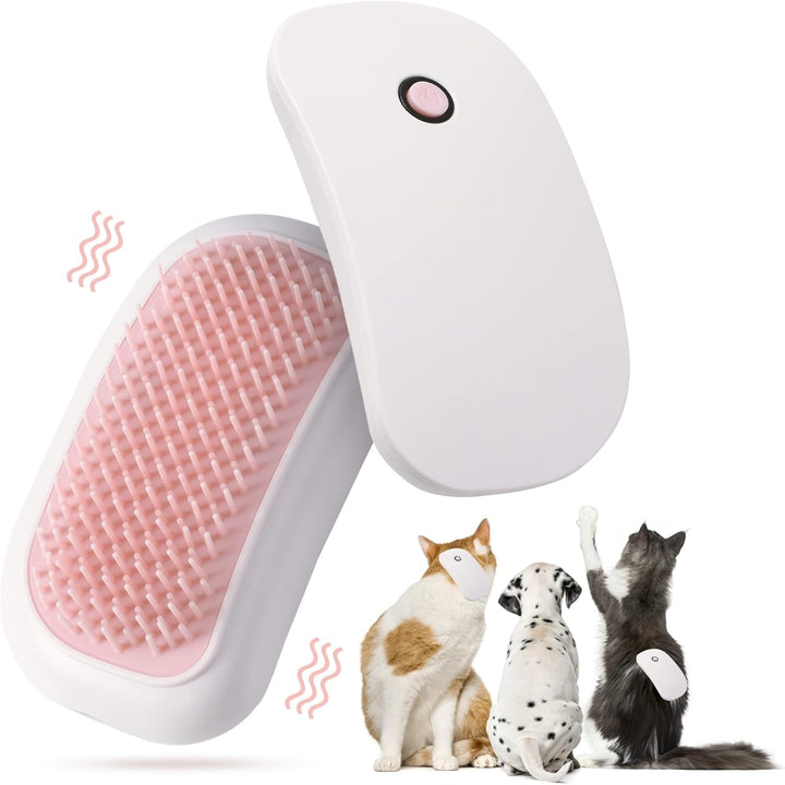 Portable Electric Massage Brush For Cats Dogs Pink