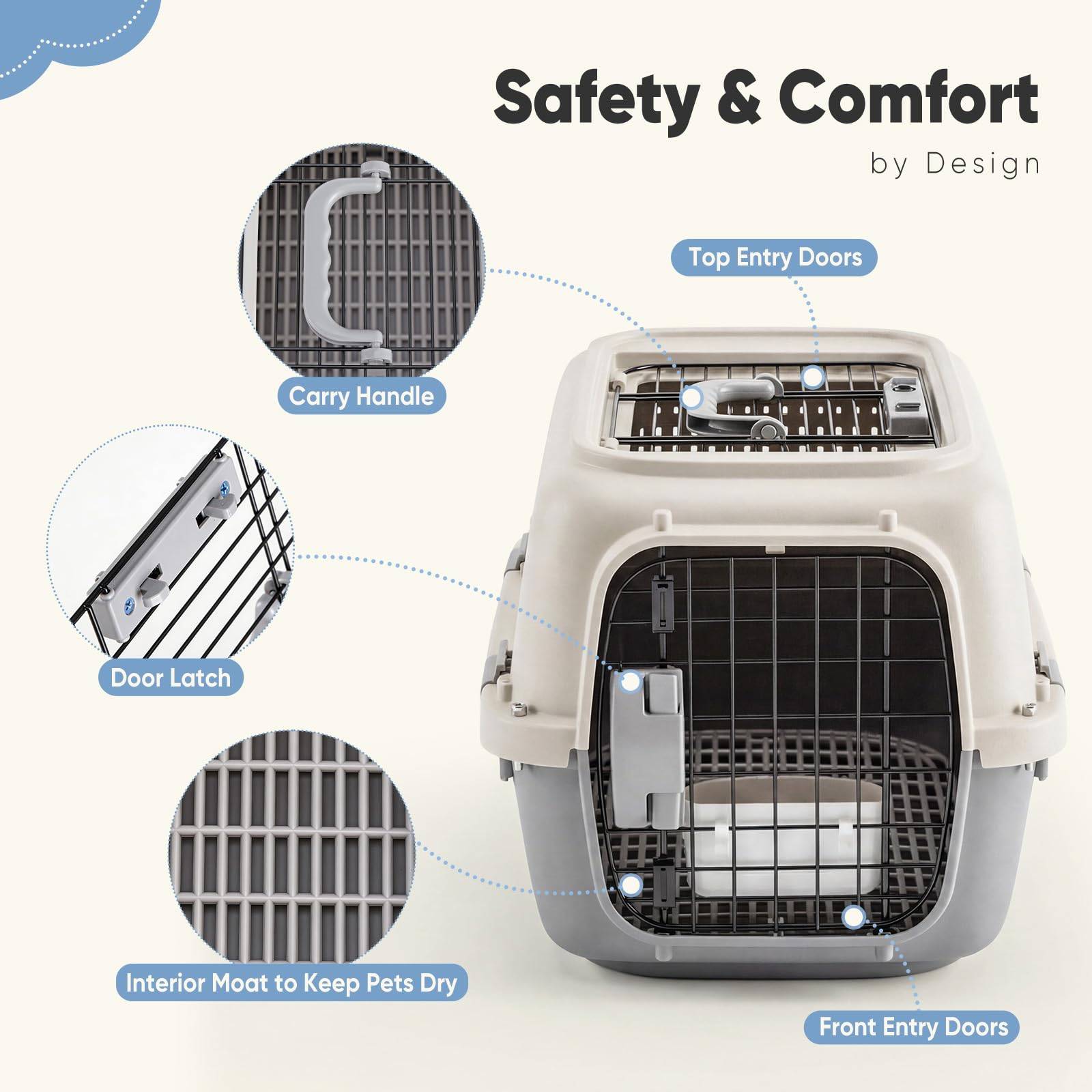 Airline Approved Pet Carrier Crate Small Dogs Cats
