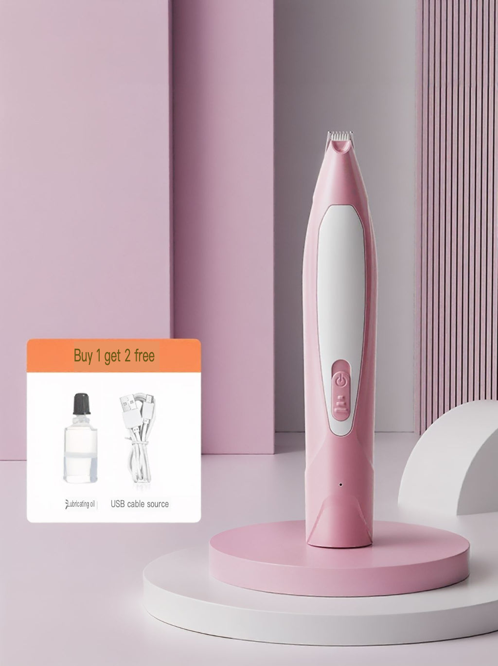 Rechargeable LED Pet Paw Trimmer Low Noise Grooming