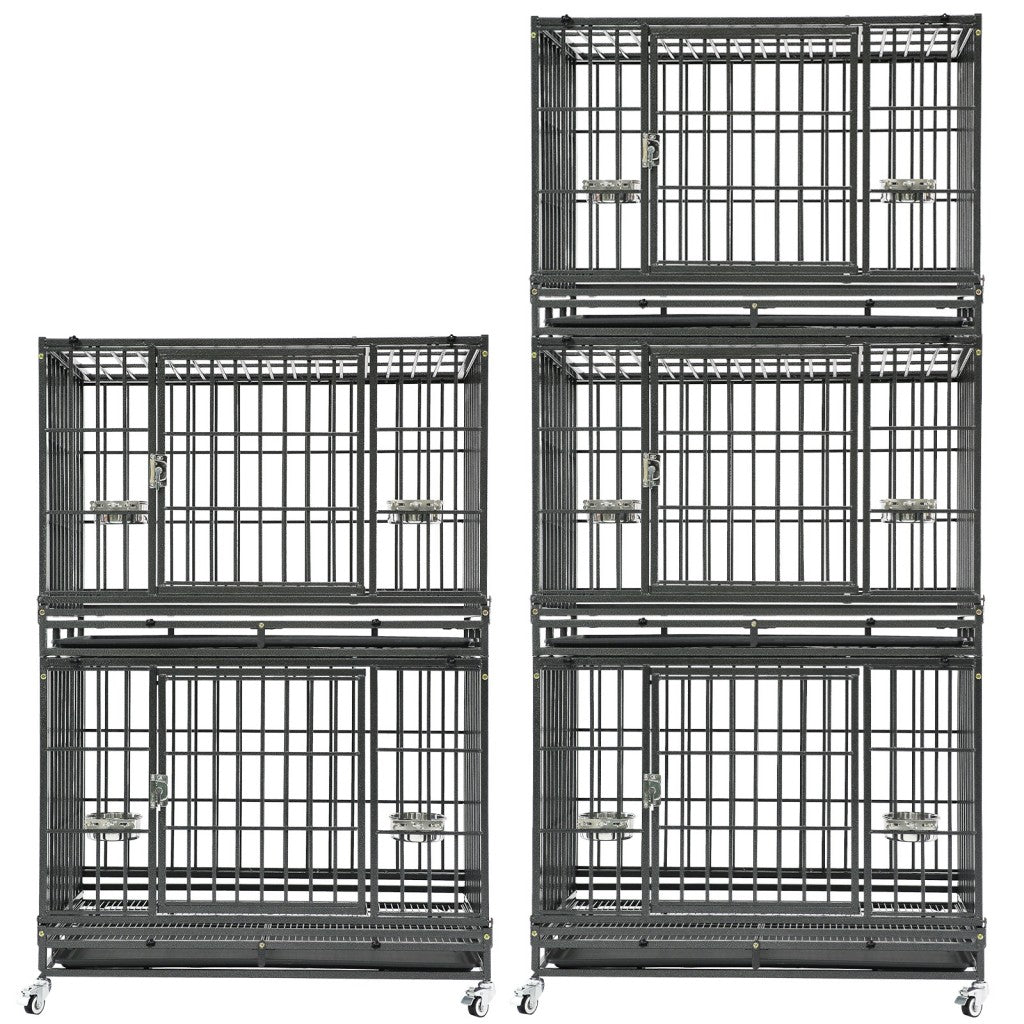 37-Inch Stackable Heavy Duty Dog Crate 371D07