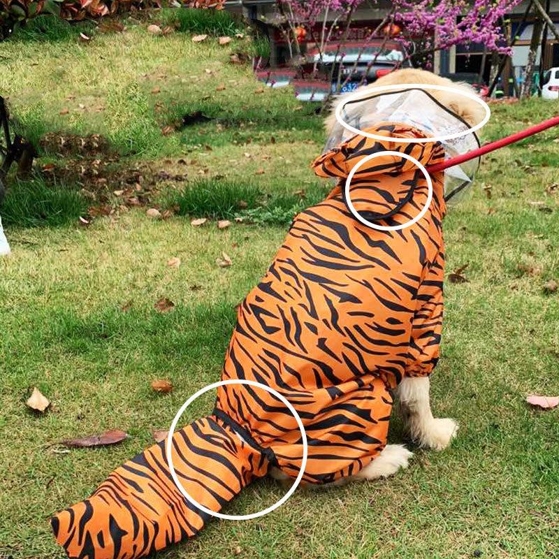 All-Inclusive Four-Legged Pet Raincoat Transformation Suit