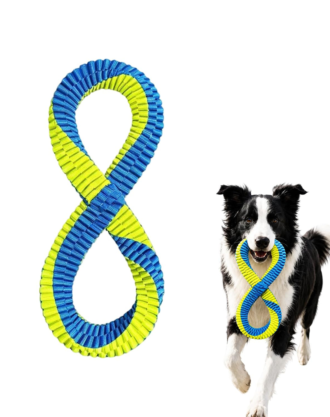 Dental Cleaning Tug Toy Textured Weave Two Loop