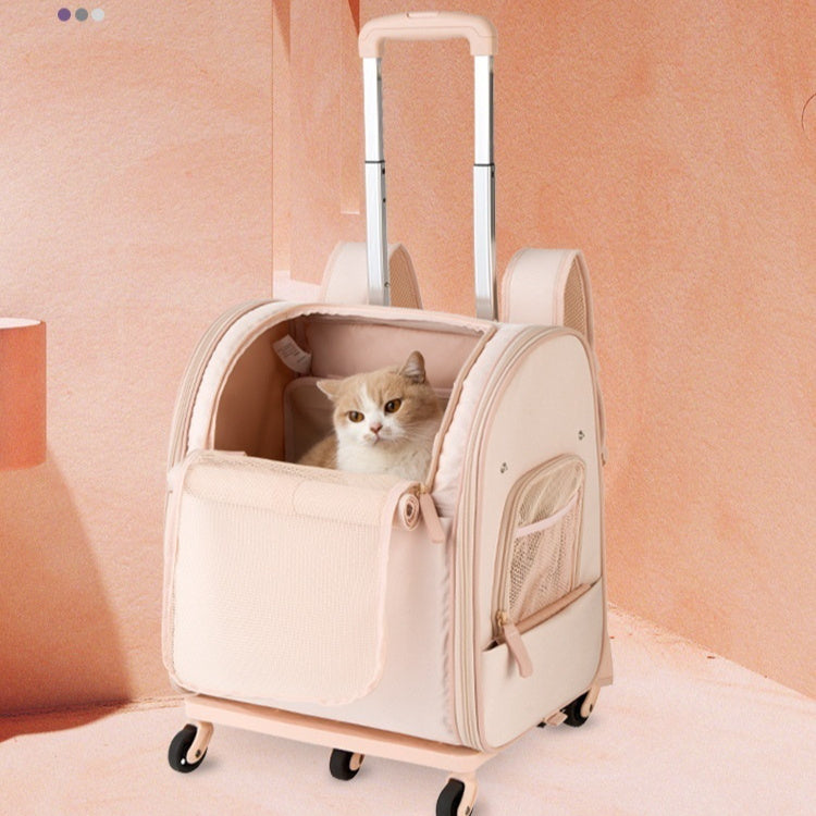 Portable Large Capacity Pet Carrier With Wheels