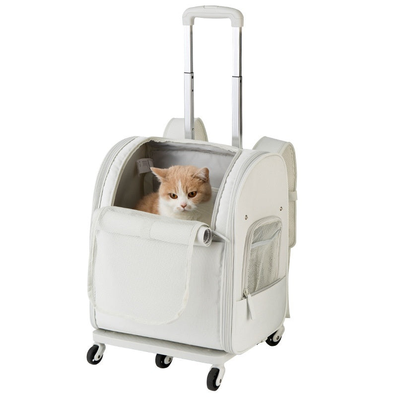 Portable Large Capacity Pet Carrier With Wheels