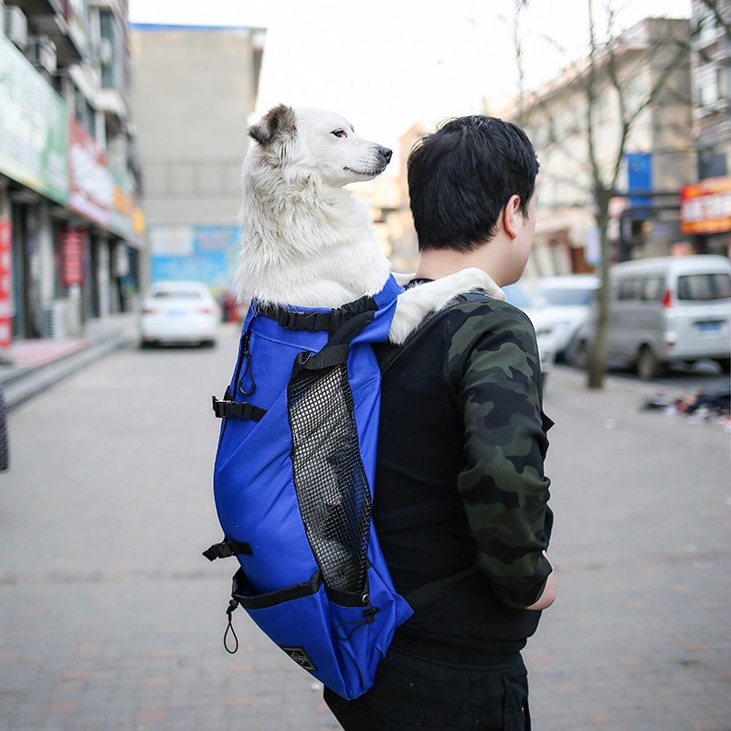 Portable Double-Shoulder Dog Carrier Backpack For Outdoor Travel