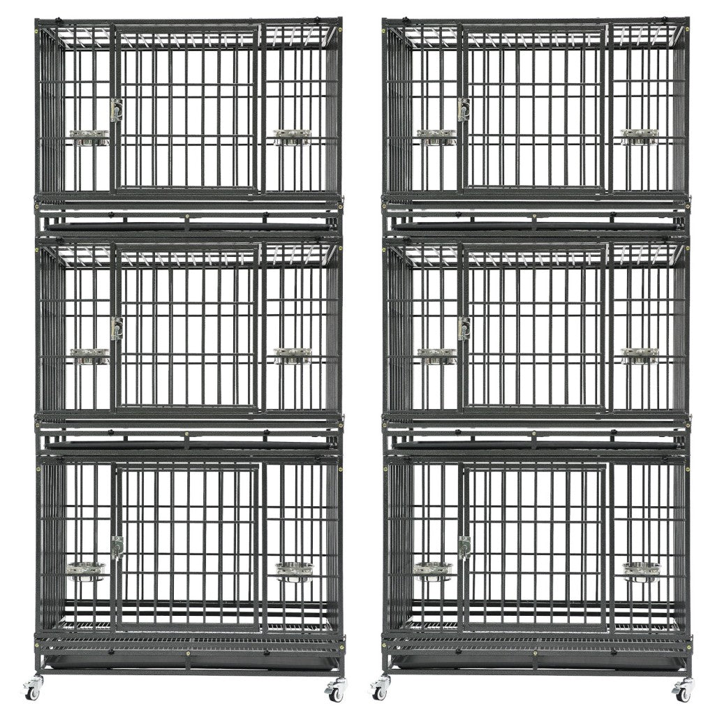 37-Inch Stackable Heavy Duty Dog Crate 371D07