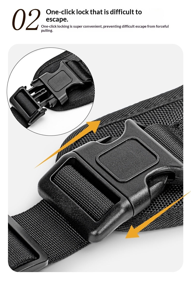 Tactical Dog Chest Harness With Multifunction Leash