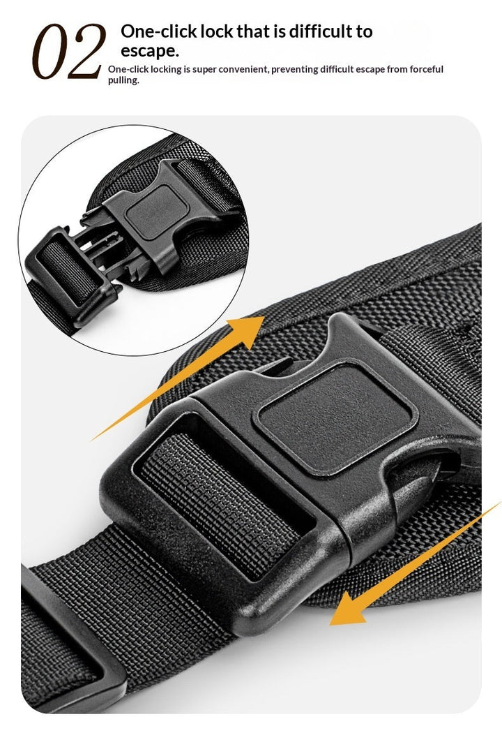 Tactical Dog Chest Harness With Multifunction Leash