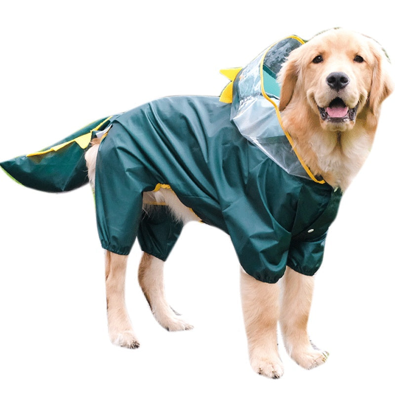 All-Inclusive Four-Legged Pet Raincoat Transformation Suit