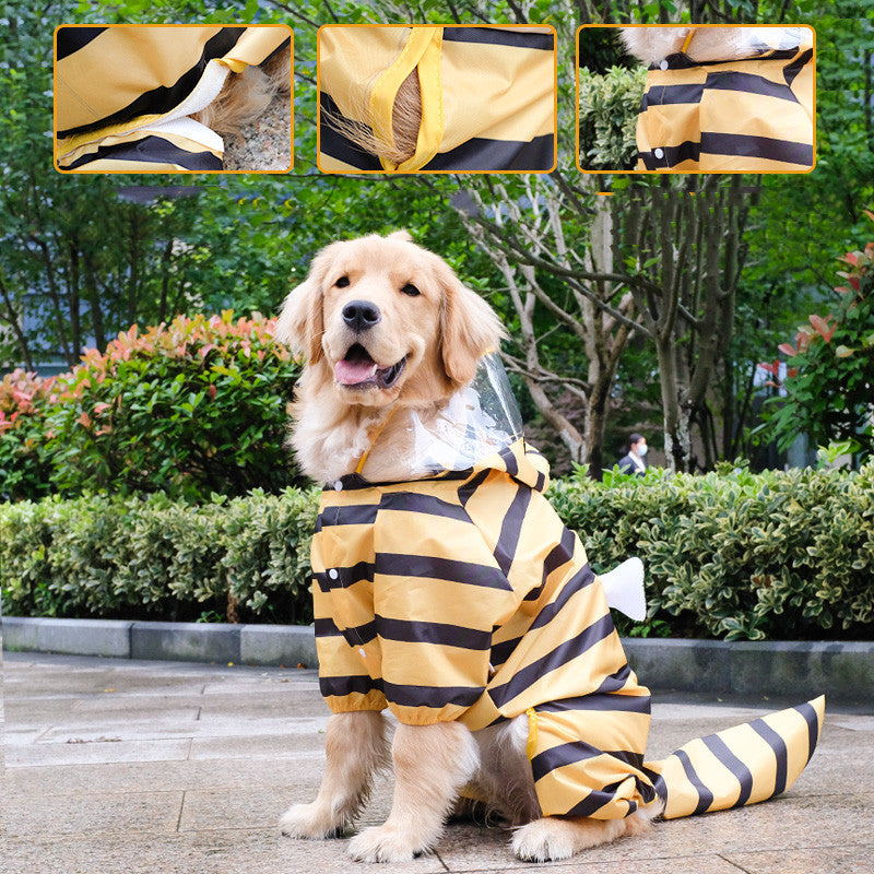 All-Inclusive Four-Legged Pet Raincoat Transformation Suit