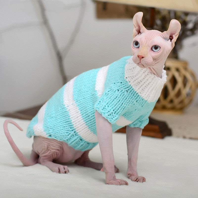 Warm Sweater Clothing For Hairless Cats Pet Wear
