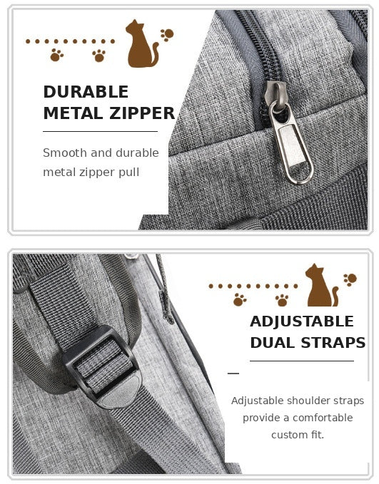 Large Ventilated Pet Backpack Carrier For Small Animals