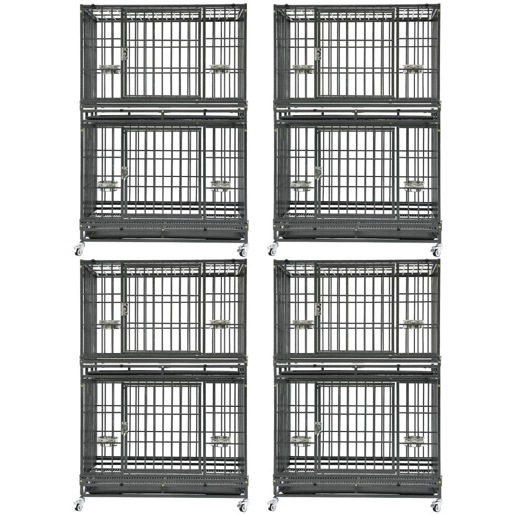 37-Inch Stackable Heavy Duty Dog Crate 371D07