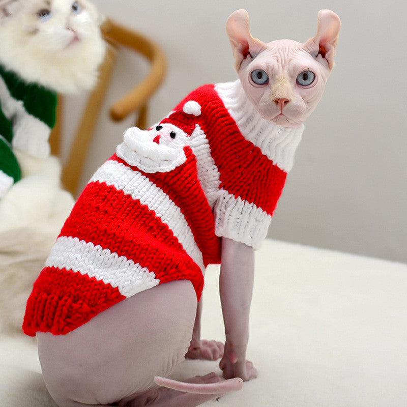 Warm Sweater Clothing For Hairless Cats Pet Wear