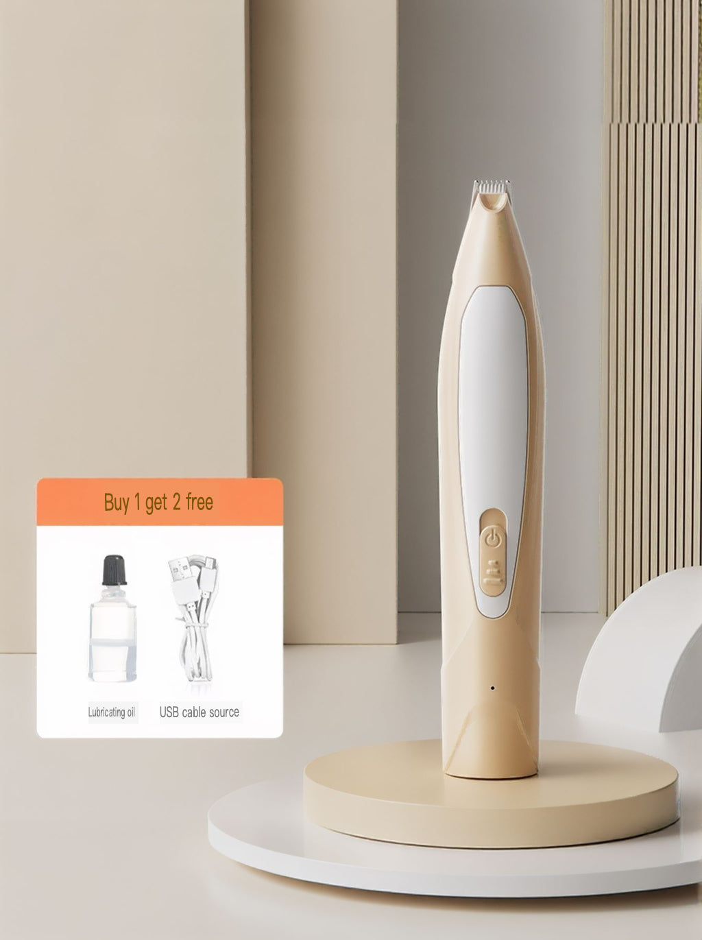 Rechargeable LED Pet Paw Trimmer Low Noise Grooming