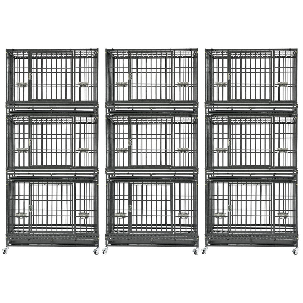 37-Inch Stackable Heavy Duty Dog Crate 371D07