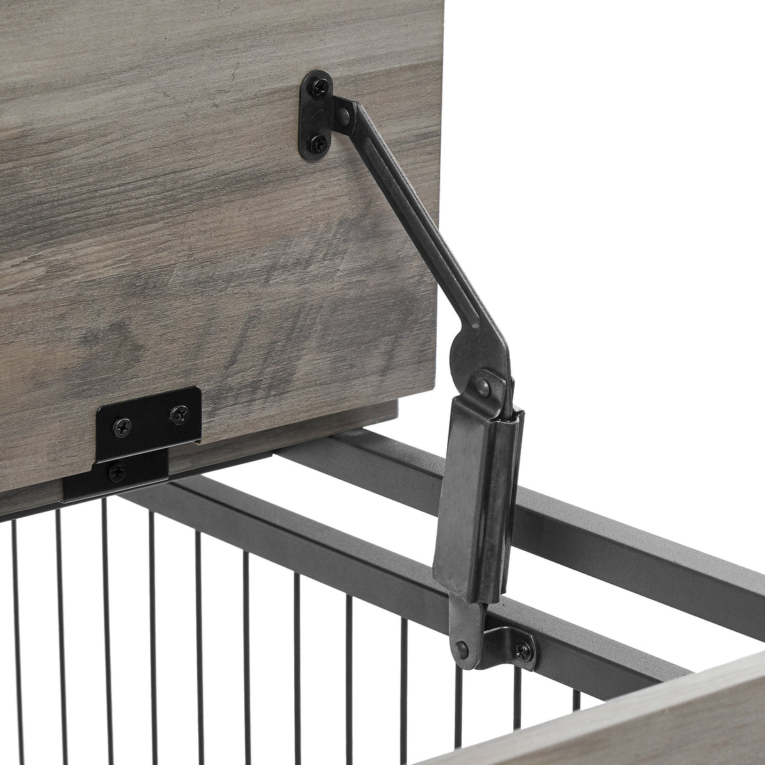 Furniture Dog Cage Crate With Double Doors Casters
