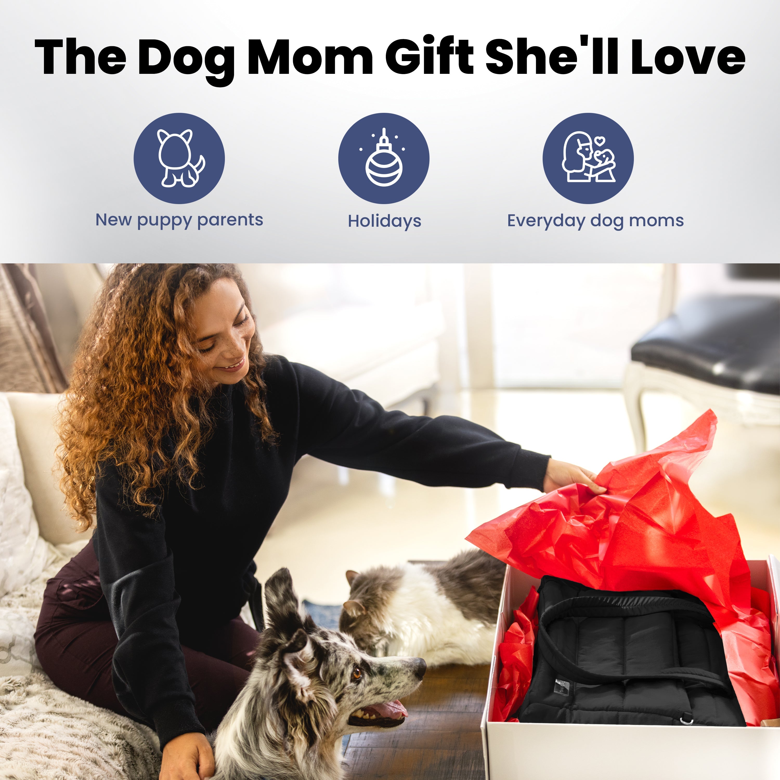 Puffer Dog Travel Bag for Dog Moms