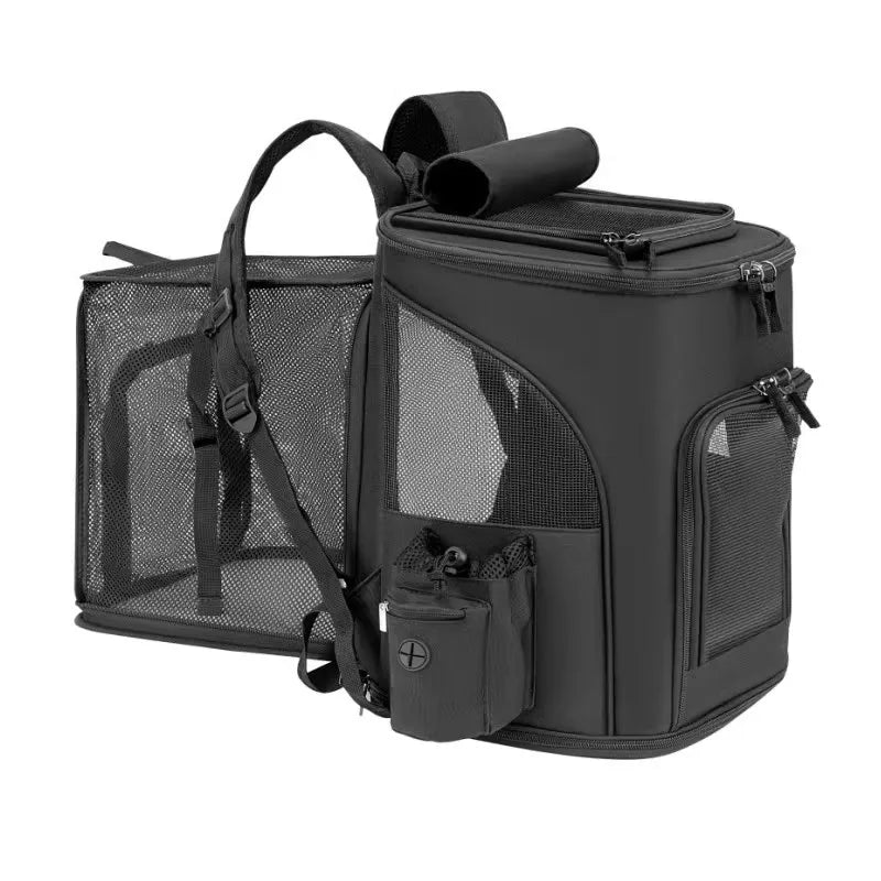 Expandable Pet Carrier Backpack For Cats Dogs Under