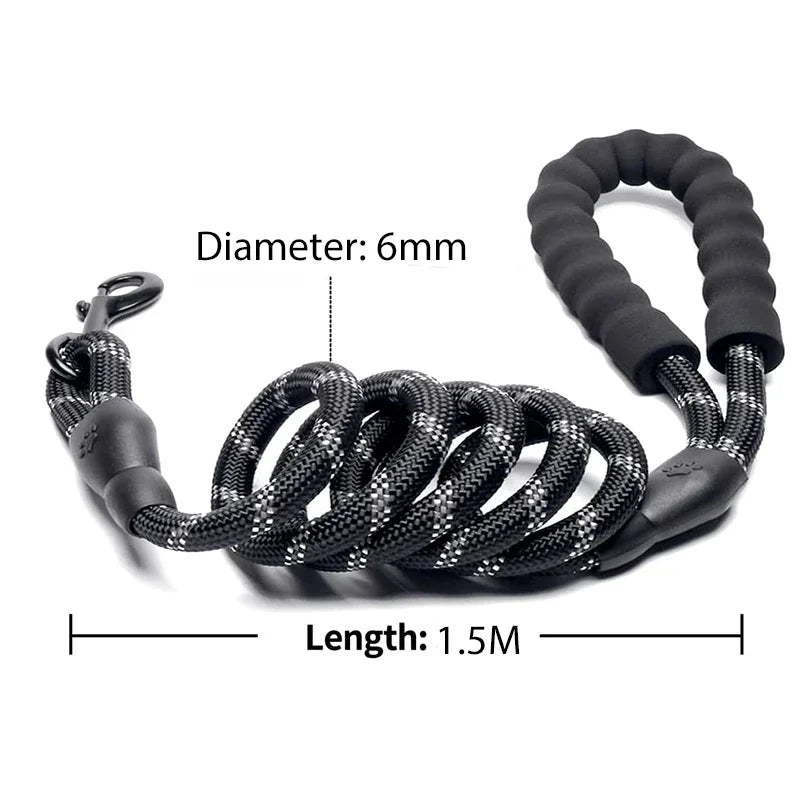 Strong Reflective Dog Leash For Small Large Dogs
