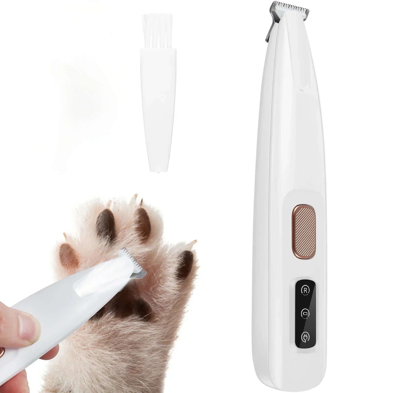 Waterproof Dog Paw Trimmer With LED Display Light