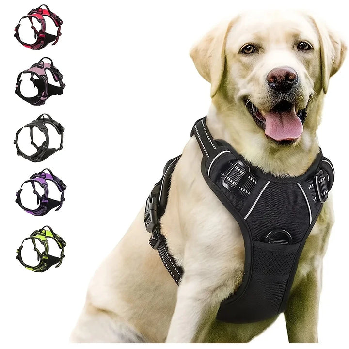 Heavy Duty No Pull Dog Harness Reflective Front