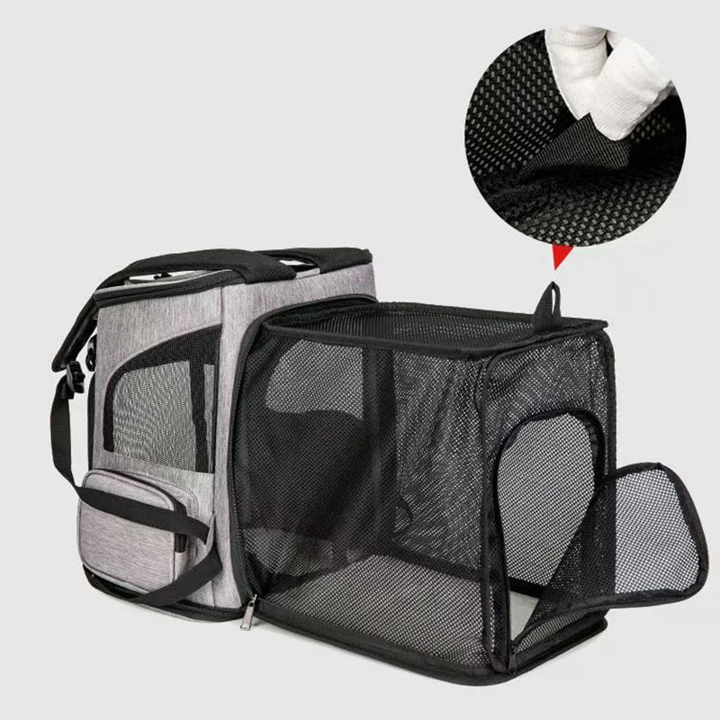 Expandable Pet Carrier Backpack For Cats Dogs Under
