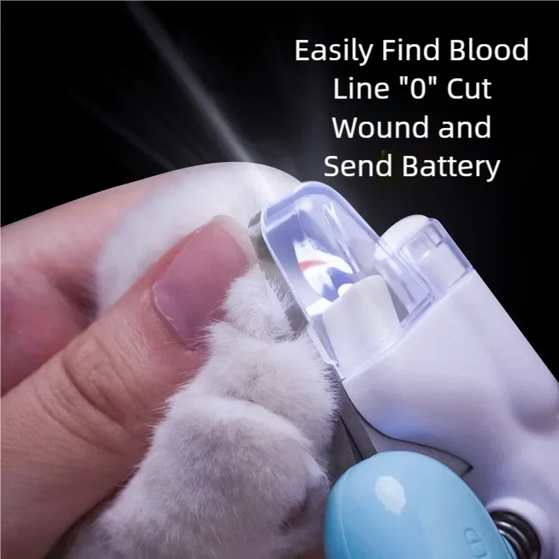 Professional Pet Nail Clippers With LED Light Trimmer