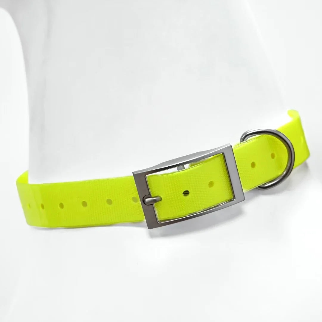 2.5cm Wide TPU Dog Collar Waterproof Adjustable