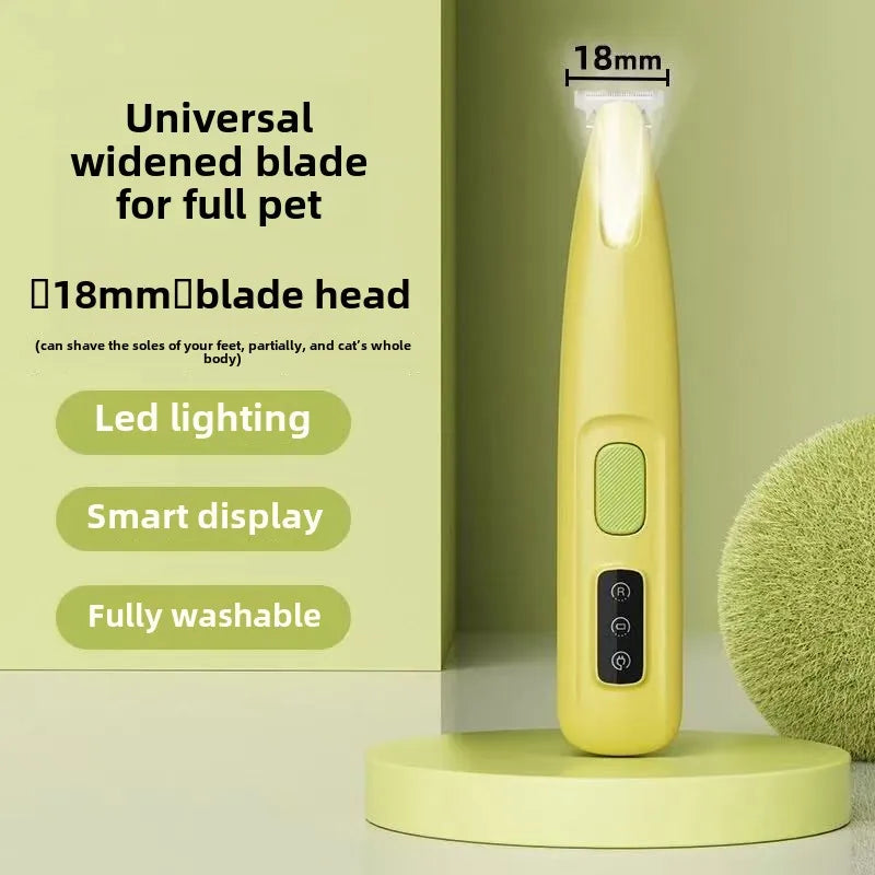 Waterproof Dog Paw Trimmer With LED Display Light