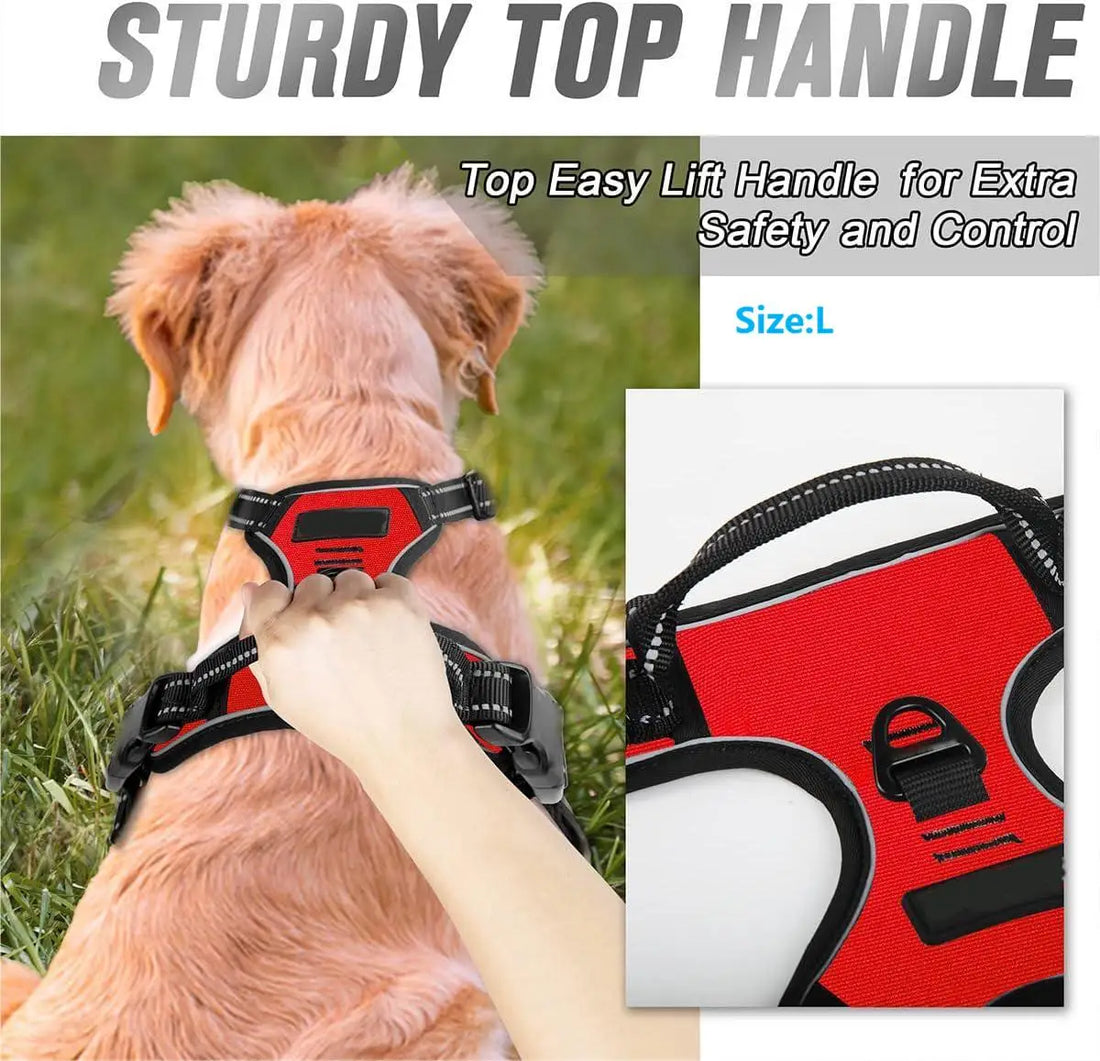 Heavy Duty No Pull Dog Harness Reflective Front